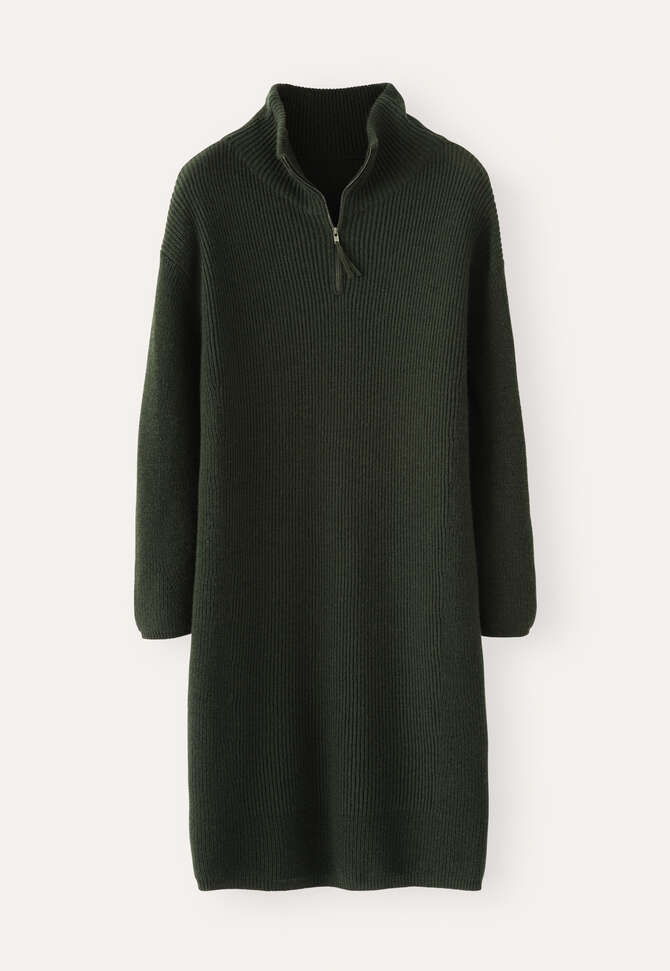 Funnel-neck dress, Fir, completeTheLook