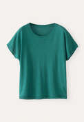 Short-sleeve knit, Turquoise, webstill