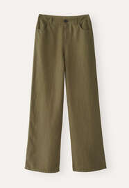 Wide-leg jeans, Dark khaki, webstill