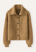 Funnel-neck cardigan, Amber, webstill