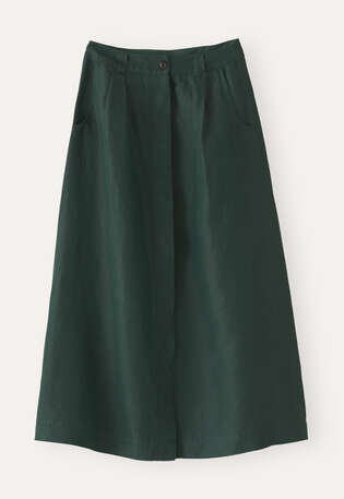 A-line skirt, Green ink, webstill