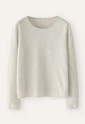 Crew-neck sweater, Grey pearl, webstill