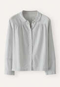 Round-collar shirt, Aqua grey, webstill
