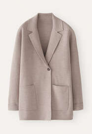 Knitted blazer, Soft taupe, webstill