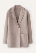 Knitted blazer, Soft taupe, webstill