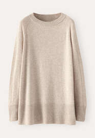 Raglan-sleeve sweater, Ecru fawn, webstill
