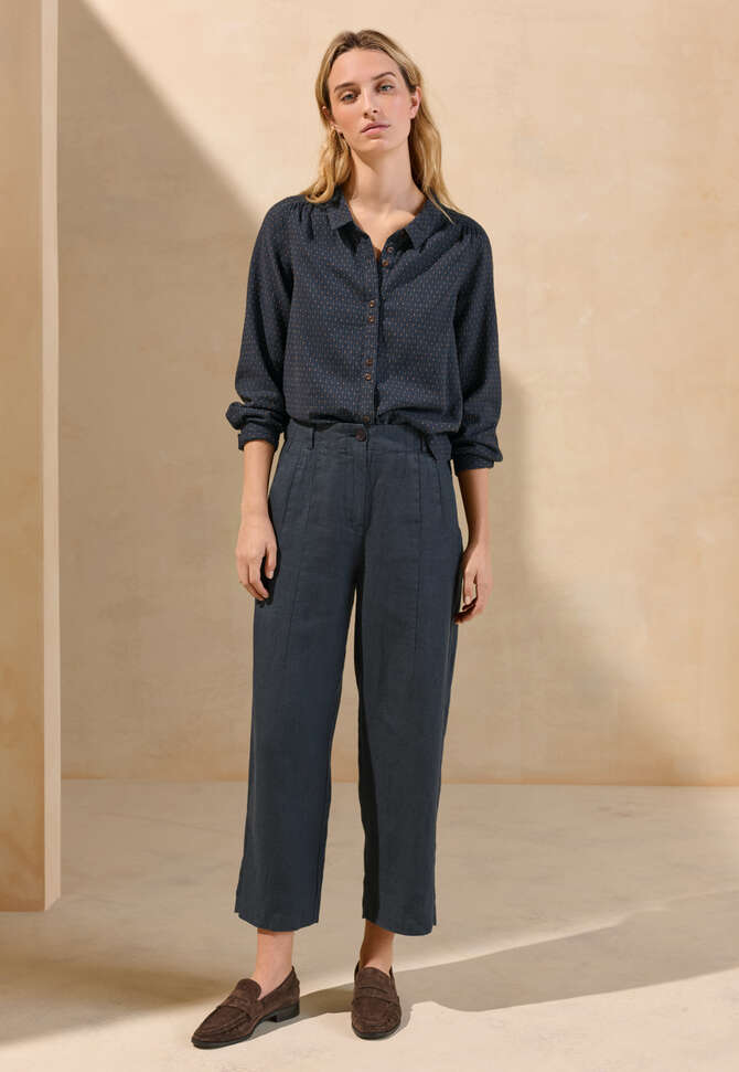 Dart-detail trousers, Midnight, completeTheLook
