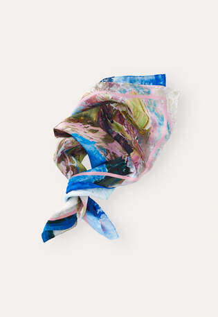 Square scarf, Ocean, webstill