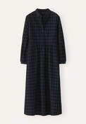 Checked dress, Dark blue, webstill