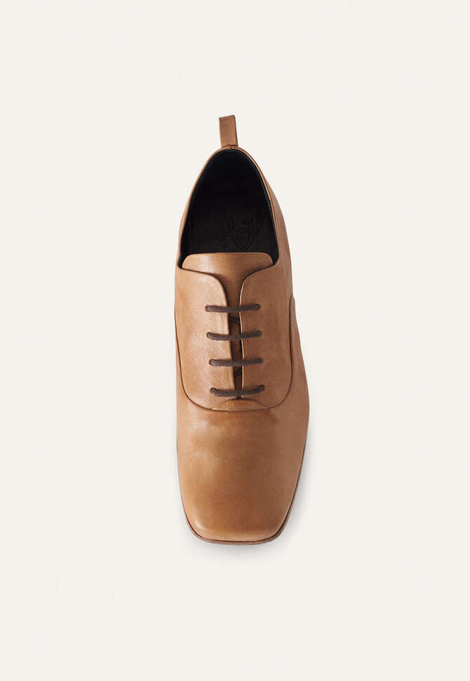 Square-toe shoes, Tan, completeTheLook