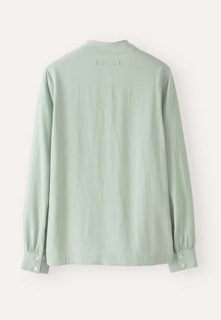 Funnel-neck blouse, Aqua mint, completeTheLook