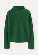 Funnel-neck sweater, Emerald green, webstill