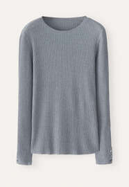 Ribbed sweater, Steel, webstill
