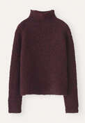 Funnel-neck sweater, Claret, webstill