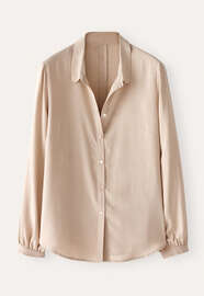 Rounded collar blouse, Soft fawn, webstill