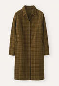 Self-check dress, Olive brown, webstill