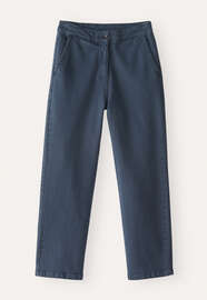 Slim-fit cropped trousers, Petrol grey, webstill