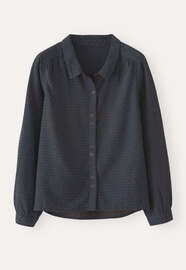 Dash-weave shirt, Petrol rust, webstill