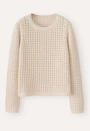 Crochet sweater, Parchment, webstill