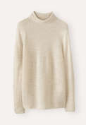 High-neck sweater, Ecru, webstill