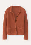 Knitted jacket, Chilli orange, webstill