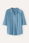 Knitted shirt, Ocean blue, webstill