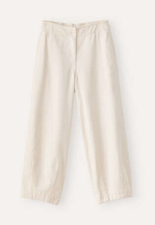 Cropped trousers, Ecru, webstill