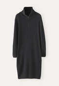 Funnel-neck dress, Charcoal, webstill