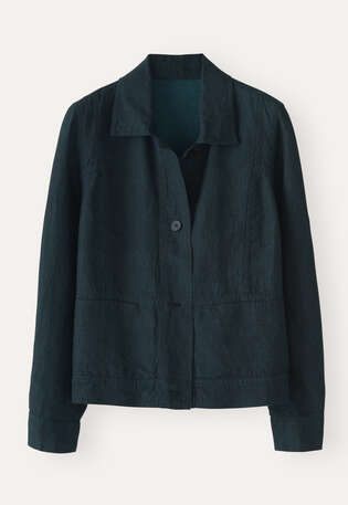 Boxy jacket, Dark petrol, webstill