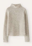Funnel-neck sweater, Natural grey, webstill