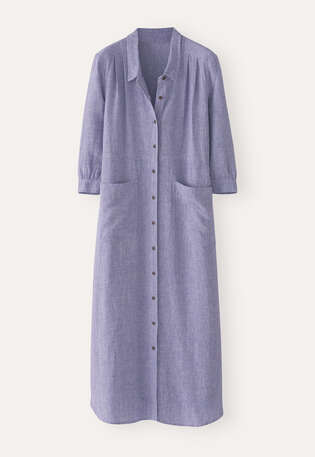 Pleat-detail dress, Violet, webstill
