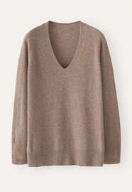 V-neck sweater, Latte, webstill