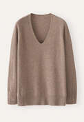 V-neck sweater, Latte, webstill