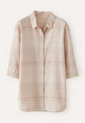 Striped overshirt, Blush cream, webstill