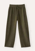Knitted trousers, Pine green, webstill