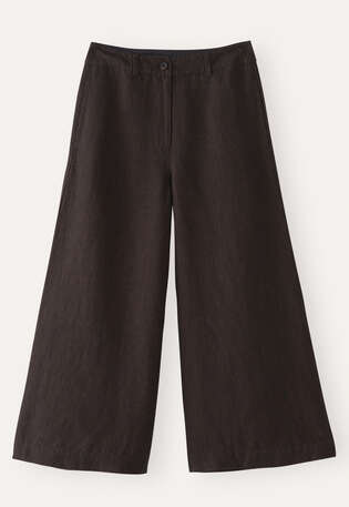 Tailored culottes, Black brown, webstill