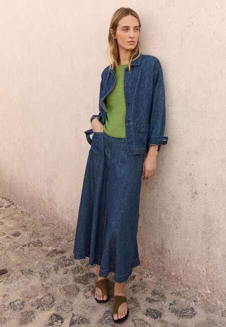 Indigo boxy jacket, Dark denim, completeTheLook