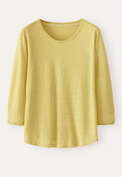 Round-neck top, Yellow jasmine, webstill