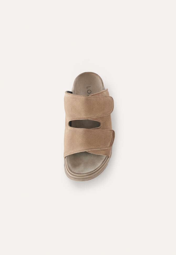 Velcro-strap sandal, Taupe, completeTheLook