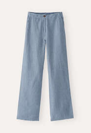 Relaxed straight-leg trousers, Denim, webstill
