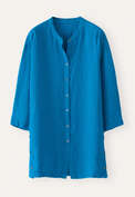 Long side-button shirt, Deep marine, webstill