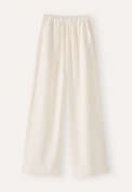 Wide-leg pull-on trousers, Ecru, webstill