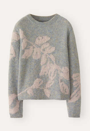 Intarsia sweater, Frosted lavender, webstill