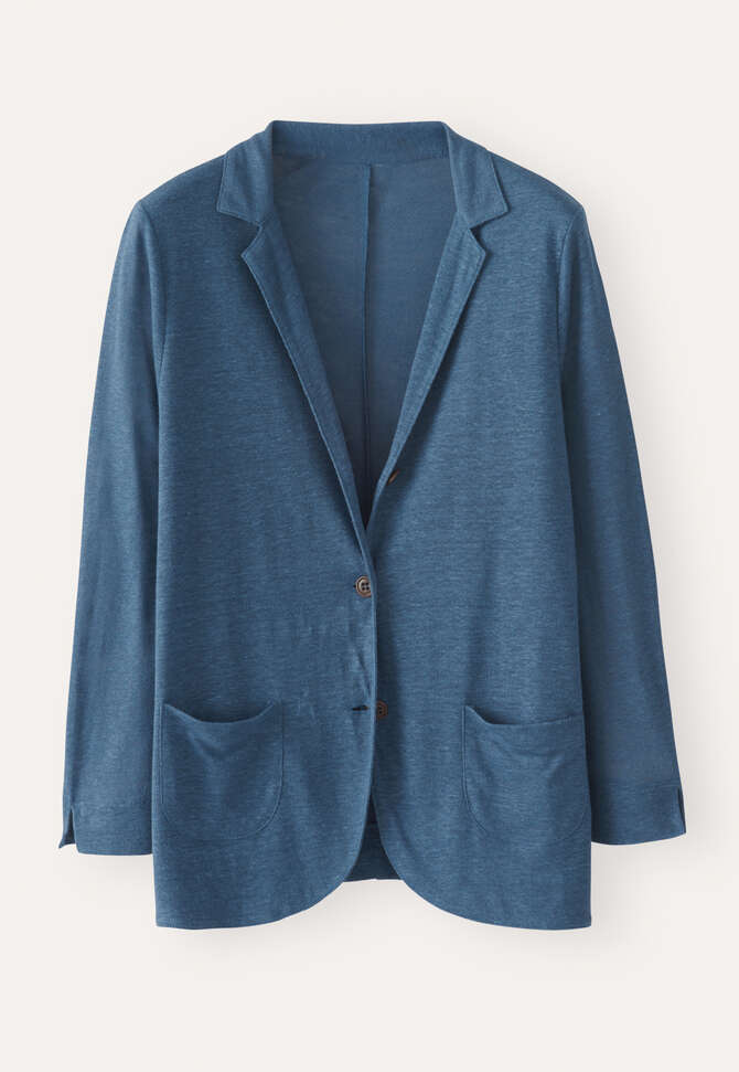 Jersey blazer, Dark marine, completeTheLook