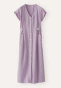 Waist-tie button-through dress, Lavender, webstill