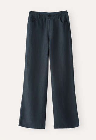 Wide-leg jeans, Midnight, webstill
