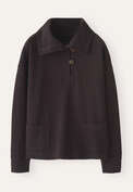 Funnel-neck tunic, Espresso, webstill