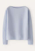 Boxy sweater, Frost blue, webstill