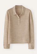 Collared sweater, Warm natural, webstill