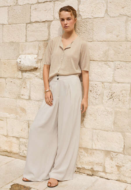 Button-through sweater, Pale fawn, completeTheLook